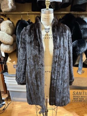 Vintage BLACKGLAMA Dark Ranch Mink Coat- Medium- Excellent Condition